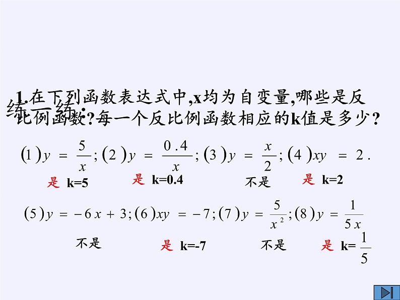 沪科版数学九年级上册 21.5 反比例函数（课件）07