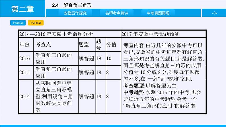 沪科版数学九年级上册 23.2 解直角三角形及其应用（课件）03
