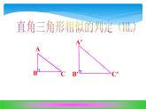 沪科版数学九年级上册 22.2 直角三角形相似的判定（课件）