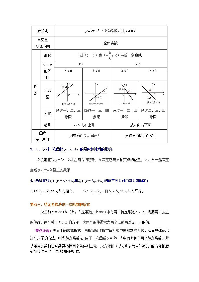 第29讲 一次函数的图象和性质(基础)学案02