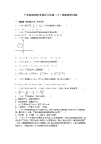 广东省深圳市龙岗区八年级（上）期末数学试卷