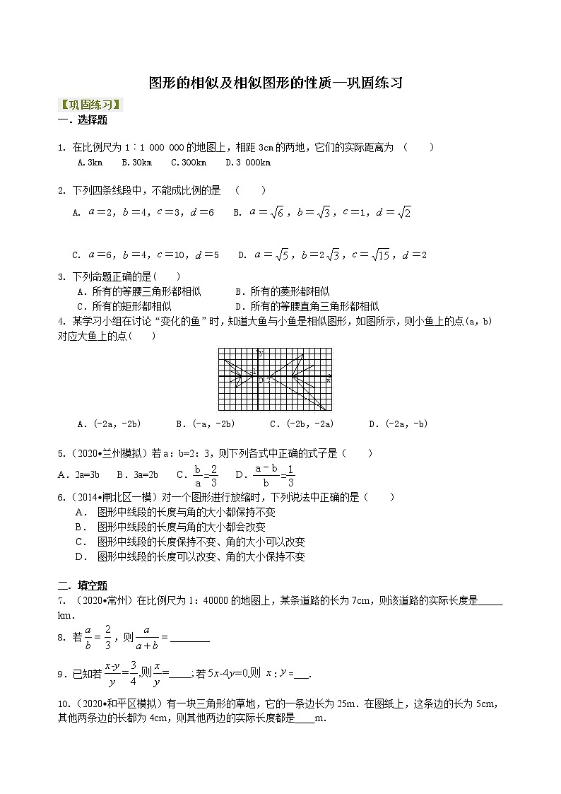 第22讲成比例线段练习题01