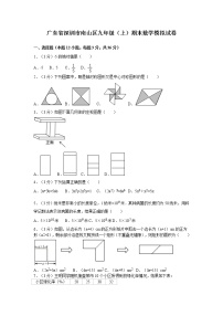 广东省深圳市南山区九年级（上）期末数学模拟试卷