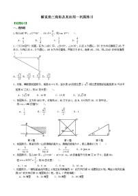 数学北师大版4 解直角三角形导学案及答案