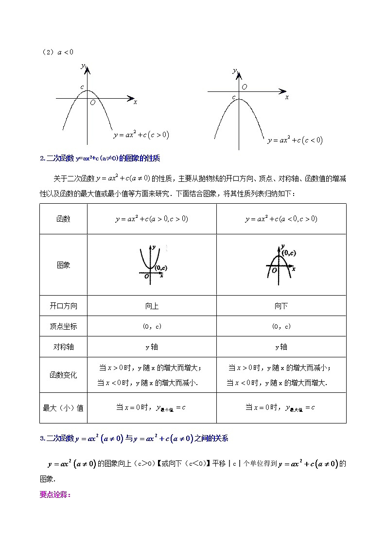 第8讲 二次函数y=ax^2(a≠0)的图象与性质(提高)学案03