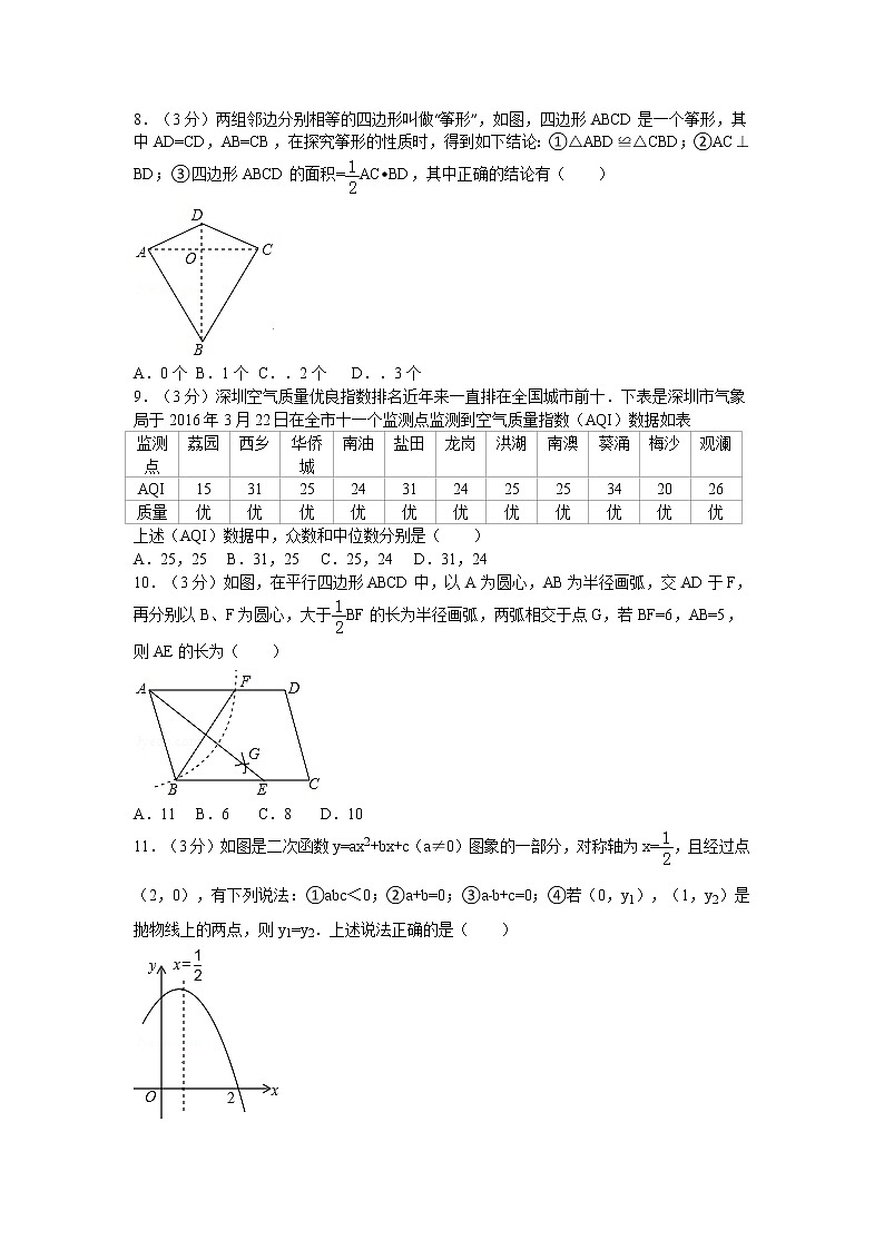 广东省深圳市17校联考中考数学二模试卷02