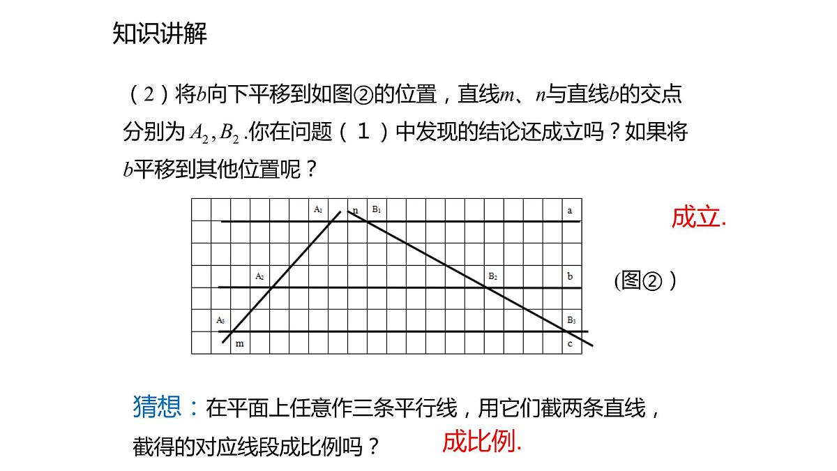 2021-2022学年度北师大版九年级数学上册课件4.2平行线分线段成比例第5页