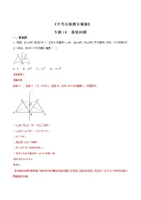 专题14 最值问题-决胜2022中考数学压轴题全揭秘精品（解析版）