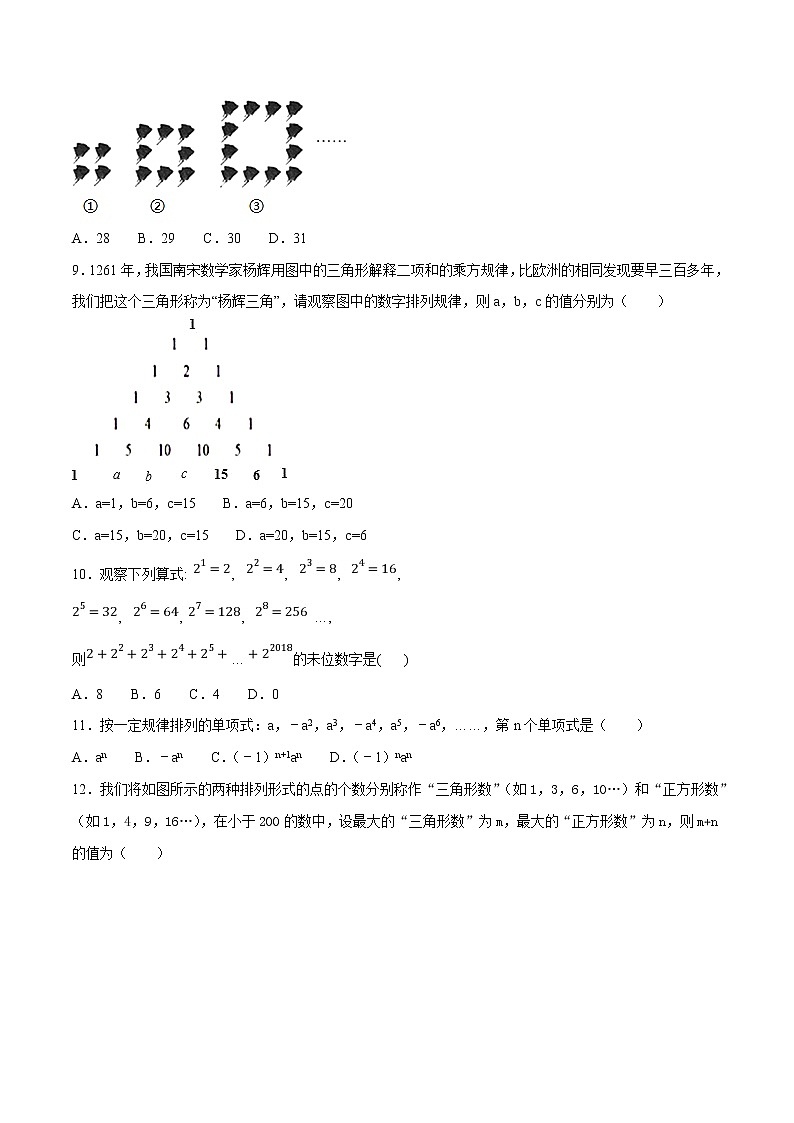 专题15 规律性问题-决胜2022中考数学压轴题全揭秘精品（原卷版）03