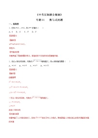 专题01 数与式问题-决胜2022中考数学压轴题全揭秘精品（解析版）