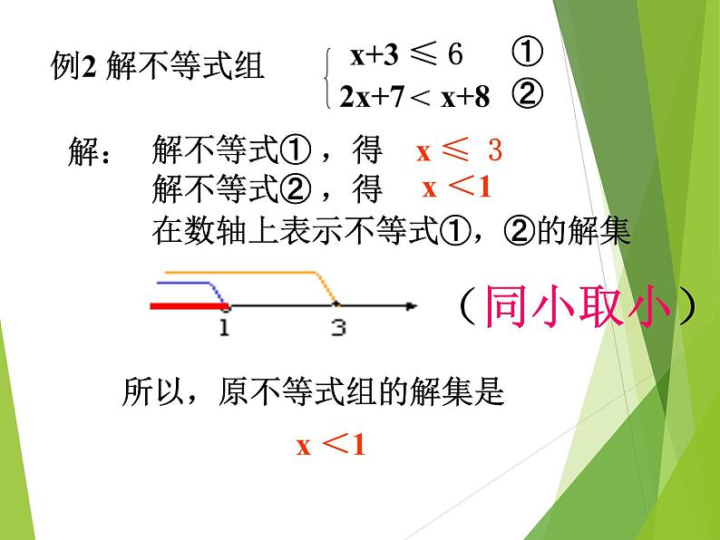 华东师大版七年级下册数学 8.2.3 解一元一次不等式_(1) 课件07