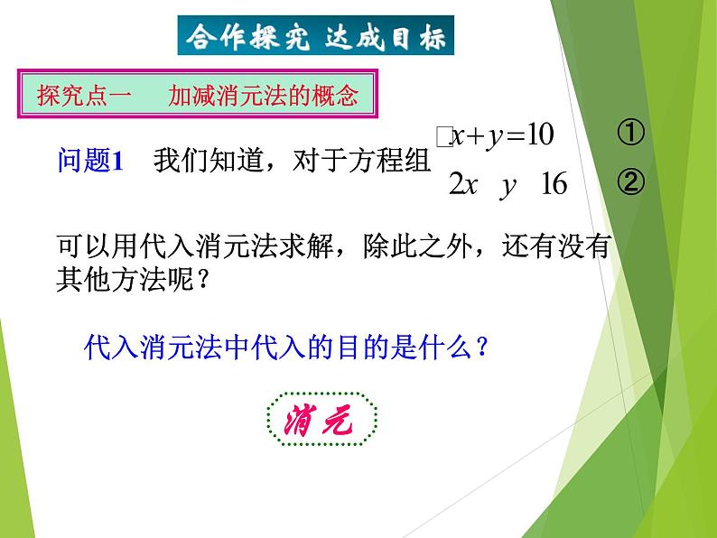 华东师大版七年级下册数学 7.2 二元一次方程组的解法_(2) 课件第4页