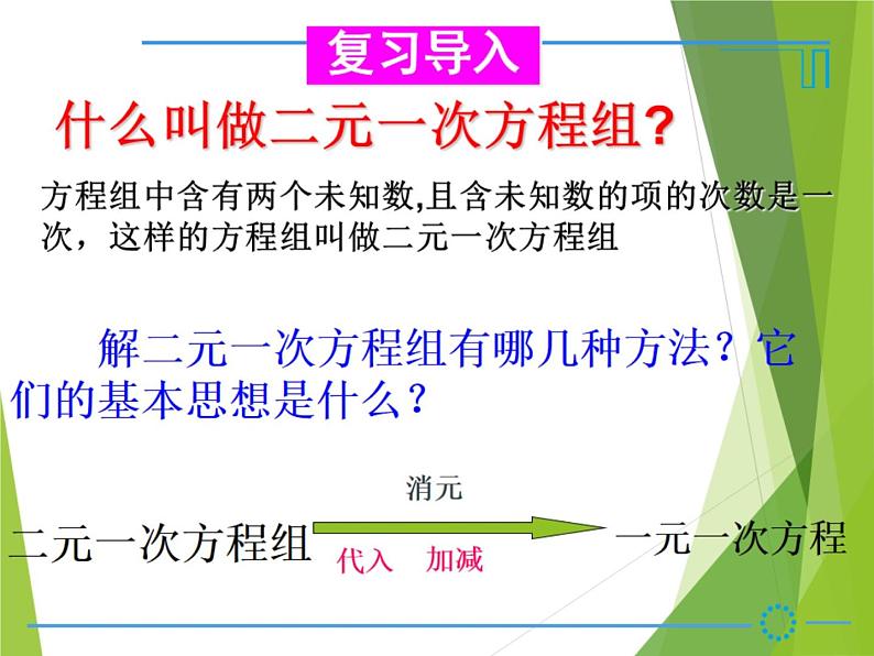 华东师大版七年级下册数学 7.3 三元一次方程组及其解法_ 课件02