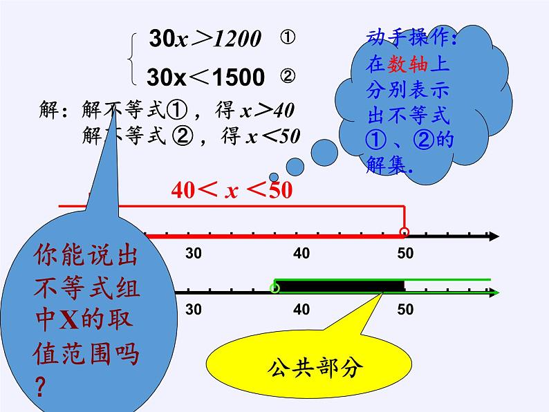 华东师大版七年级下册数学 8.3 一元一次不等式组(2) 课件第6页