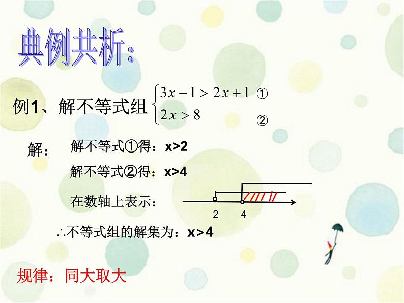 华东师大版七年级下册数学 8.3 一元一次不等式组 课件05