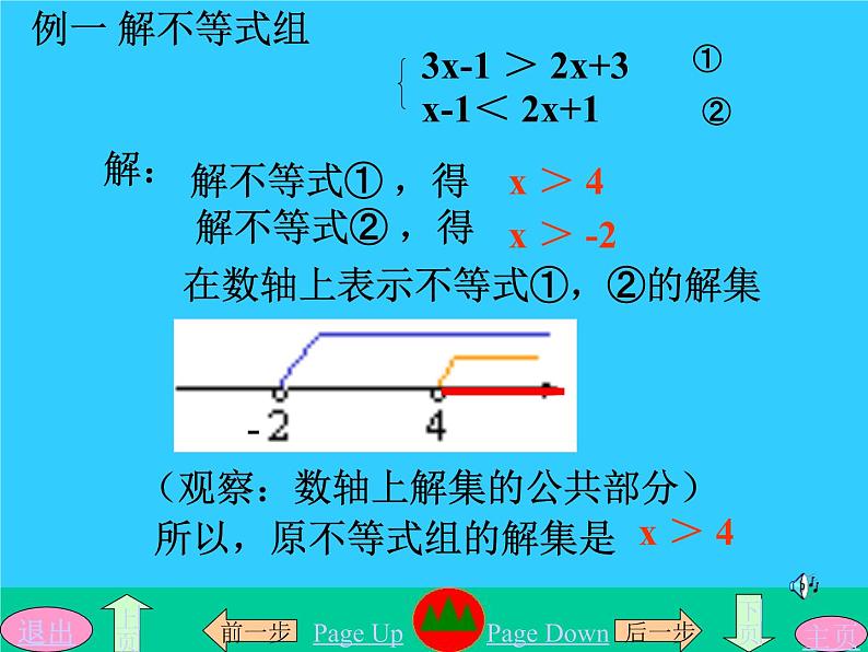 华东师大版七年级下册数学 8.3一元一次不等式组和它的解法(1) 课件第7页