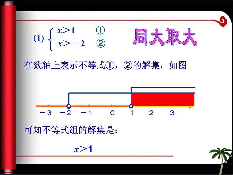 华东师大版七年级下册数学 8.3一元一次不等式组 课件第8页