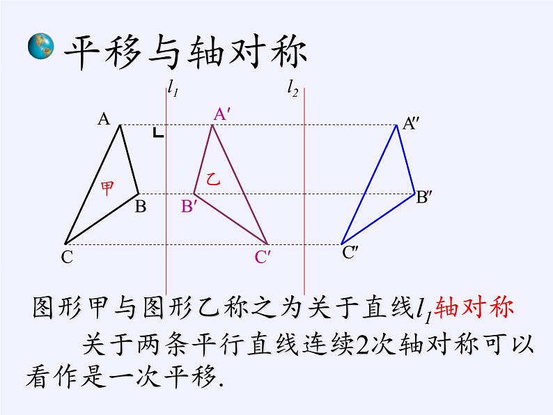 华东师大版七年级下册数学 10.2.2 平移的特征(5) 课件08