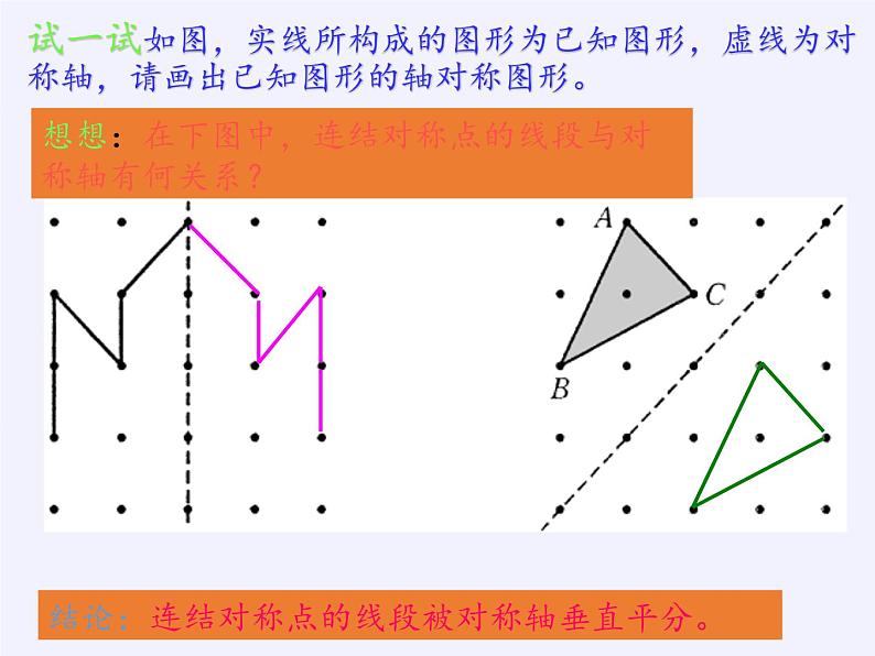 华东师大版七年级下册数学 10.1.3 画轴对称图形 (2) 课件第5页