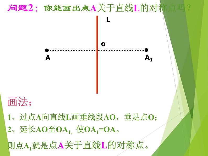 华东师大版七年级下册数学 10.1.3 画轴对称图形_(2) 课件第6页