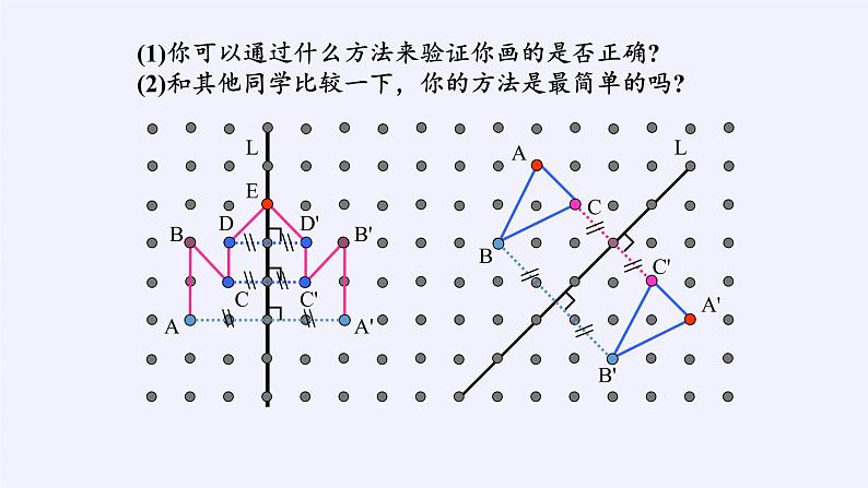 华东师大版七年级下册数学 10.1.3 画轴对称图形(3) 课件第6页