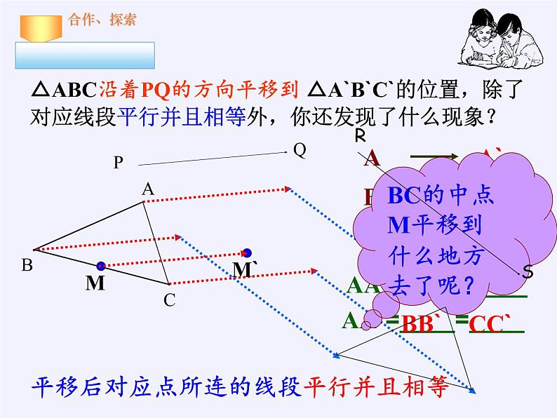 华东师大版七年级下册数学 10.2.2 平移的特征(1) 课件06