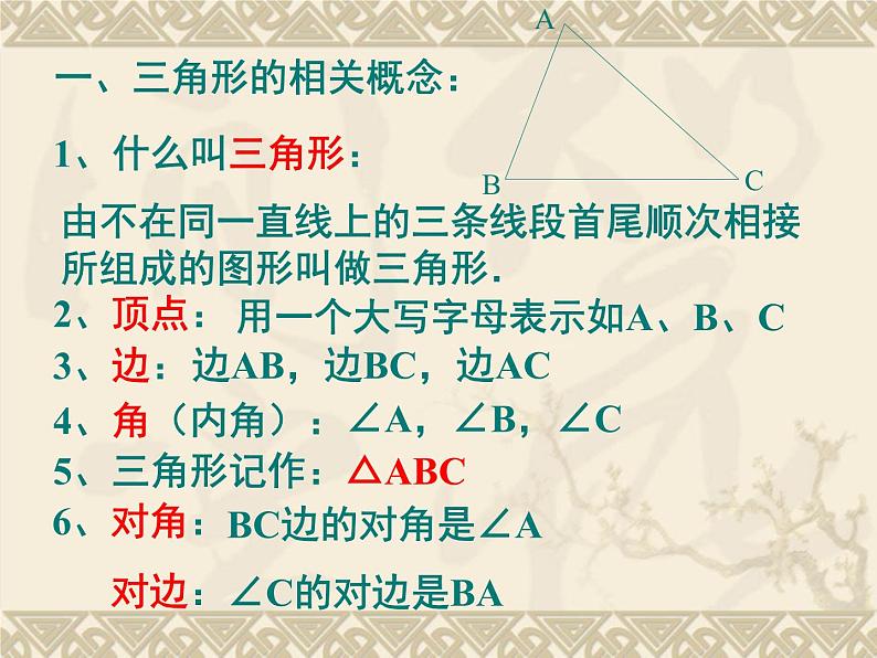 华东师大版七年级下册数学 9.1.1 认识三角形_ 课件第2页