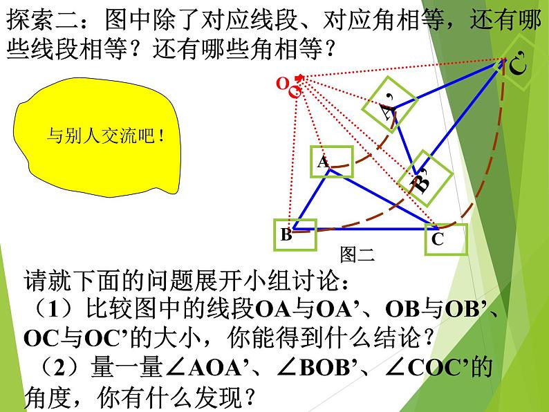 华东师大版七年级下册数学 10.3.2 旋转的特征_(2) 课件第5页