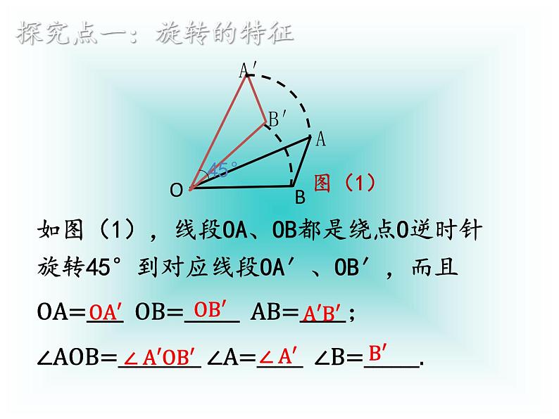 华东师大版七年级下册数学 10.3.2旋转的特征 课件05