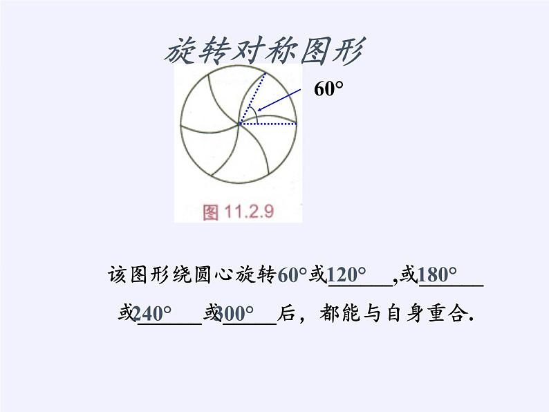 华东师大版七年级下册数学 10.3.3 旋转对称图形(1) 课件04