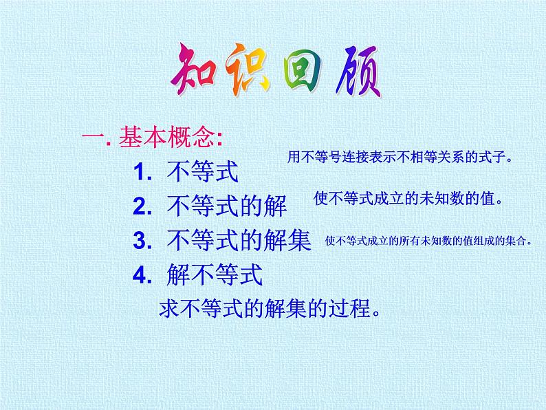 华东师大版七年级下册数学 第8章 一元一次不等式 复习 课件02