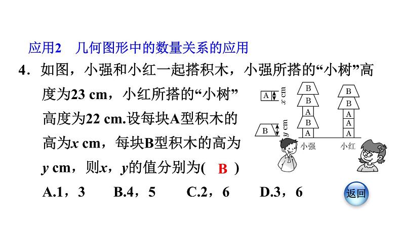 人教版七年级数学下册课件---8.3.2  列二元一次方程组解几何问题第5页