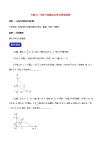 压轴专题20几何与代数综合性及易错问题26题8页