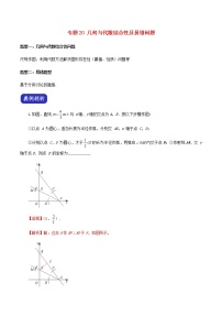 压轴专题20几何与代数综合性及易错问题答案解析