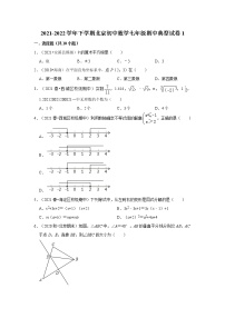 2021-2022学年下学期北京初中数学七年级期中典型试卷1(含答案）