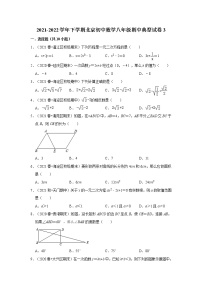 2021-2022学年下学期北京初中数学八年级期中典型试卷3（含答案）