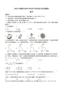 2022年湖南省邵阳市初中学业水平适应性考试数学试题(word版含答案)