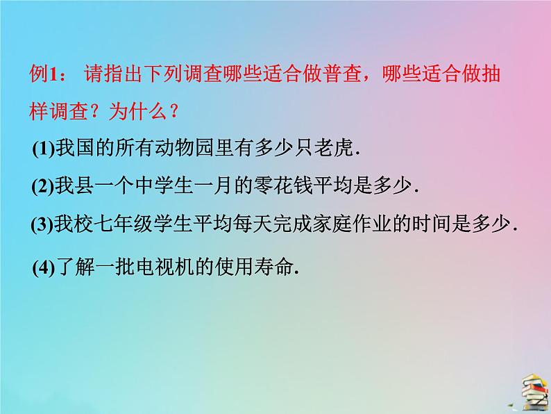 苏科版八年级下册 7.1 普查与抽样调查 教学课件第8页