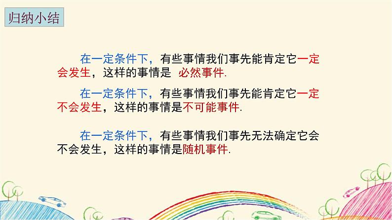 8.1 确定事件与随机事件 课件 2021-2022学年苏科版八年级数学下册07