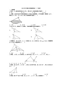 2022年中考数学基础训练卷——三角形