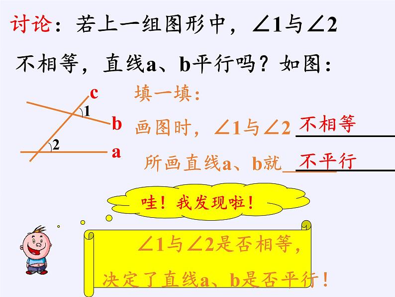 苏科版七年级数学下册 7.1 探索直线平行的条件(1) 课件第4页