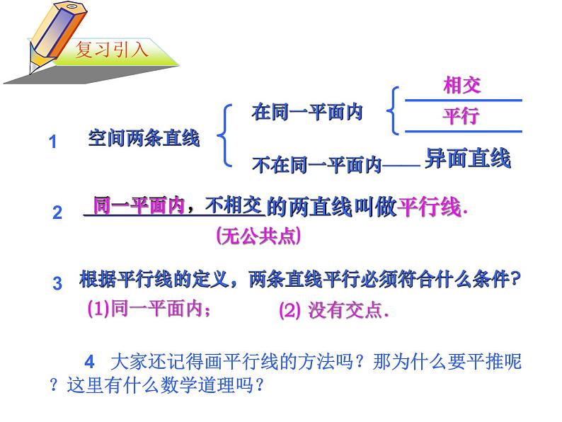 苏科版七年级数学下册 7.1 探索直线平行的条件_(2) 课件第2页