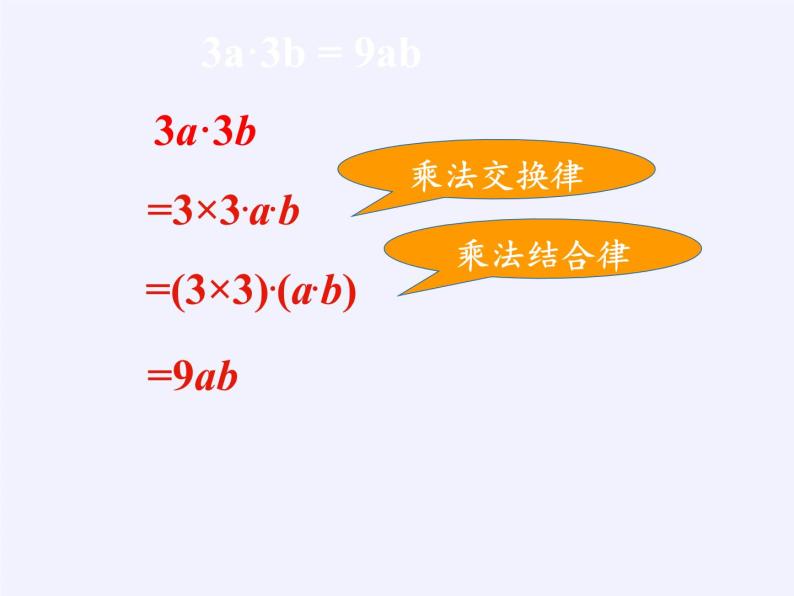 苏科版七年级数学下册 9.1 单项式乘单项式(11) 课件05