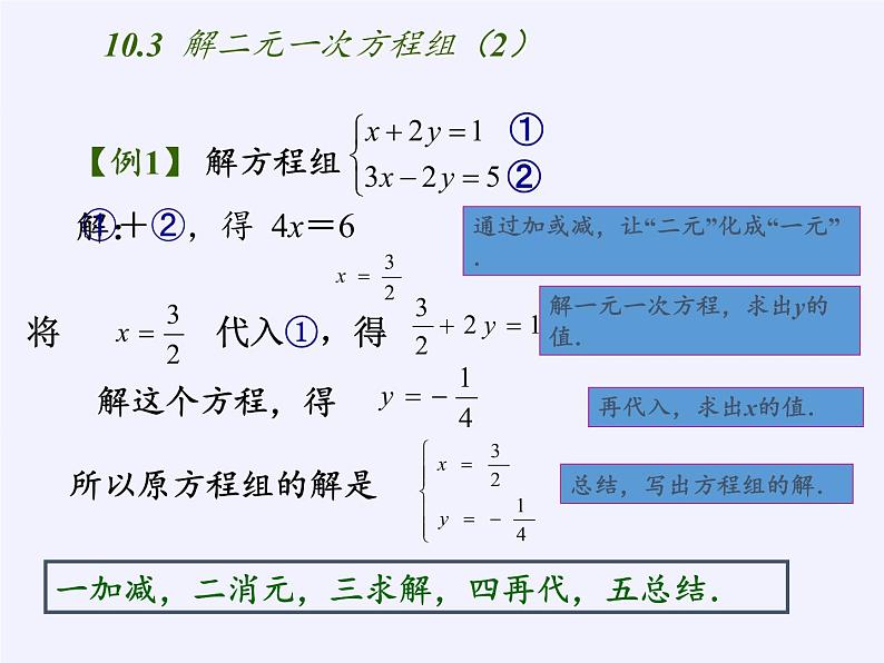 苏科版七年级数学下册 10.2 二元一次方程组(3) 课件第4页