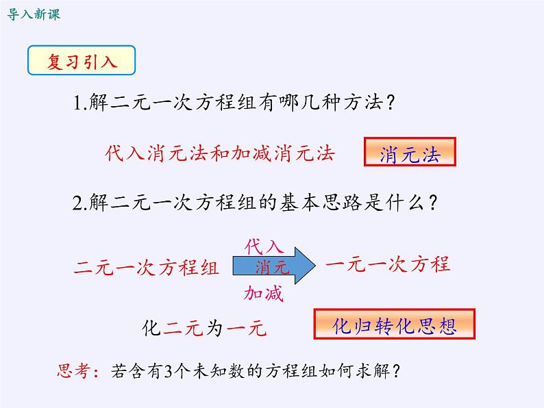 苏科版七年级数学下册 10.4 三元一次方程组(5) 课件第4页