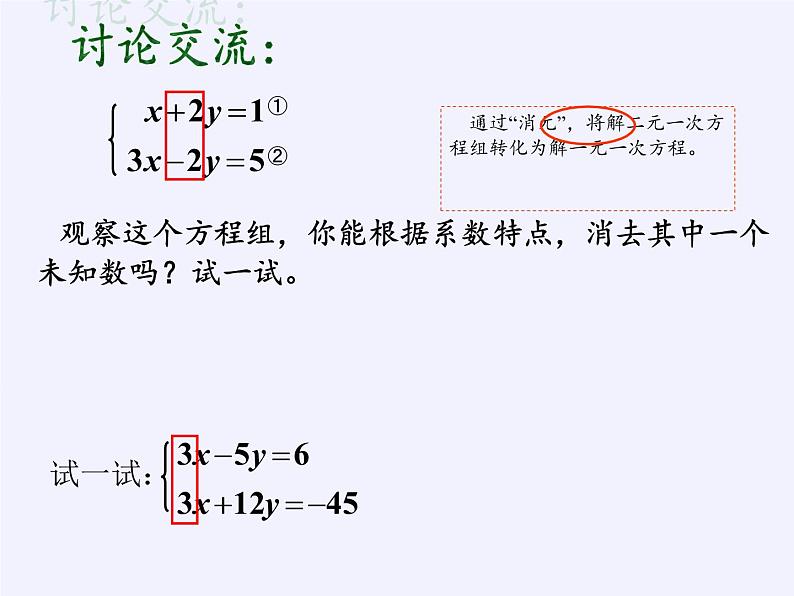 苏科版七年级数学下册 10.3 解二元一次方程组(12) 课件第3页