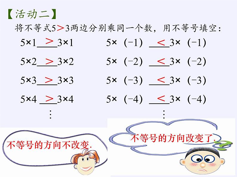 苏科版七年级数学下册 11.3 不等式的性质(9) 课件第6页