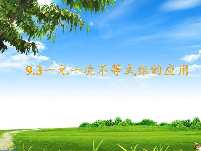 苏科版七年级数学下册 11.6 一元一次不等式组(2) 课件第2页