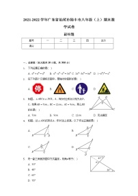 广东省汕尾市陆丰市2021-2022学年八年级（上）期末数学试卷（含解析）