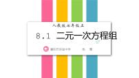 2020-2021学年8.1 二元一次方程组课堂教学课件ppt